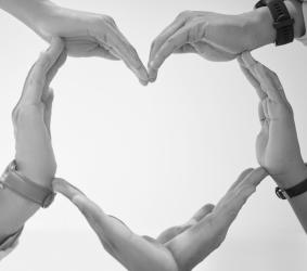 Hands making a heart shape